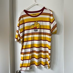 Box lunch Pooh bear striped shirt size XL